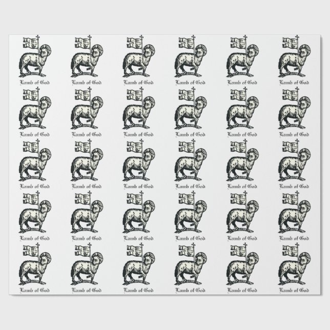 Agnus Dei The Paschal Lamb of God Fine Art  Presentpapper (Platt)