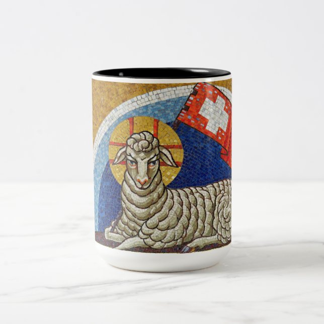 Agnus Dei Två-Tonad Mugg (Center)