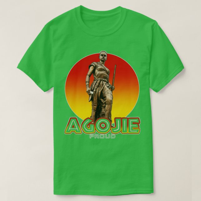 Agojie från Dahomey enligt uppgift i Woman Kung T Shirt (Design framsida)