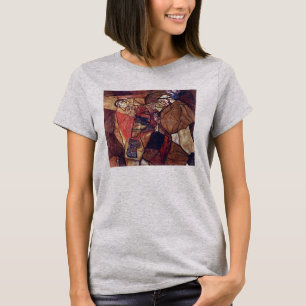 Agoni, den sista kampen av Egon Schiele Tee Shirt