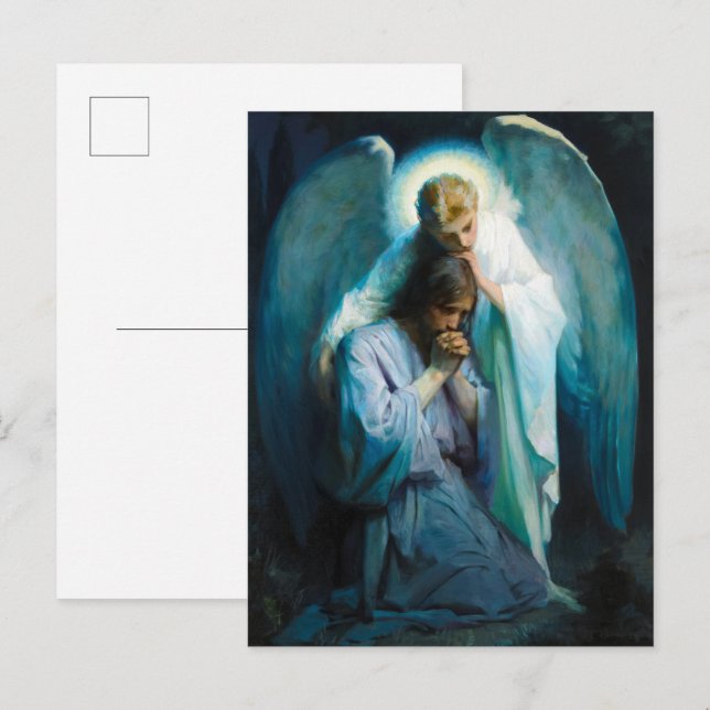 Agony i Garden av Frans Schwartz Inbjudan Vykort (Fram/baksida)