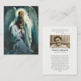 Agony i Garden Funeral Prayer Card Placeringskort
