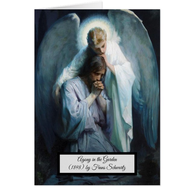 Agony i Garden Jesus Kristus Hälsningskort (Framsidan)