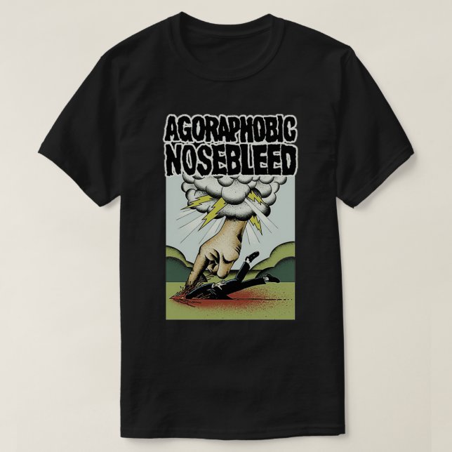 Agorafob Nosebleed  T Shirt (Design framsida)