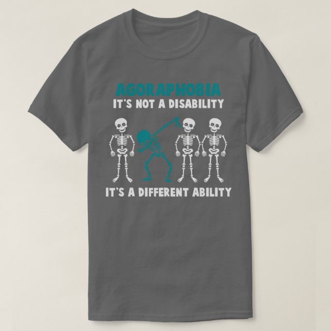 Agorafobi Medvetenhet om att det inte är ett handi T Shirt (Design framsida)