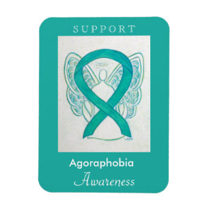 Agoraphobia Awareness Ribbon Angel Anpassningsbar  Magnet