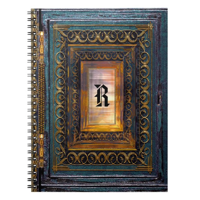 Agortex Elkin Monogram Anteckningsbok Med Spiral (Framsidan)