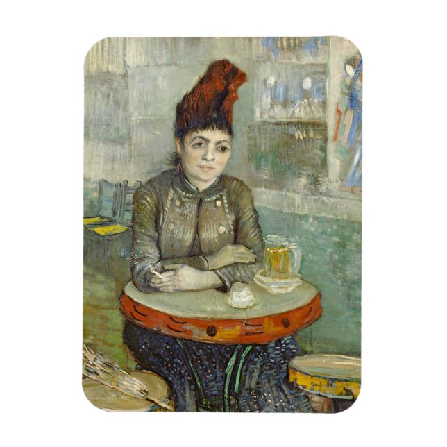 Agostina Segatori i Cafe du Tambourin av Van Gogh Magnet (Vertikal)
