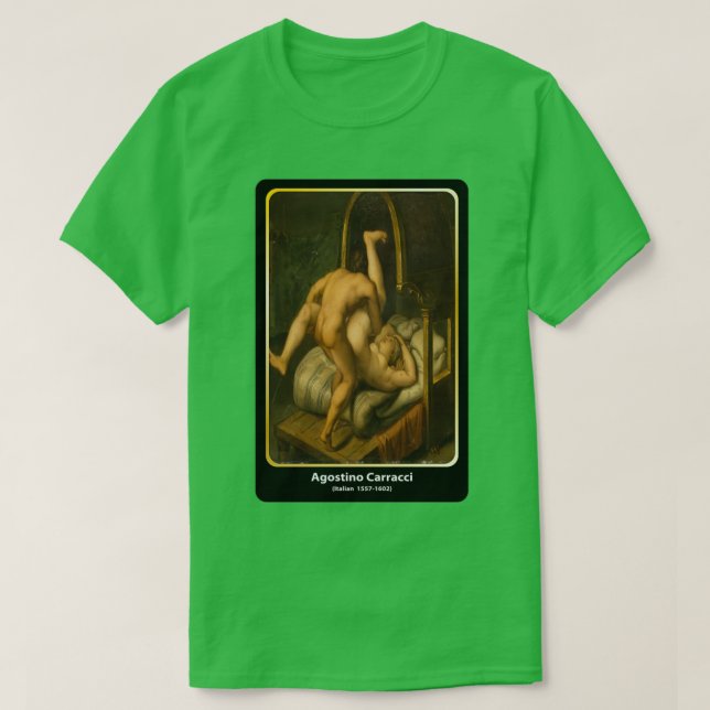 Agostino Carracci Italienska 1557 1602 klassisk ko T Shirt (Design framsida)
