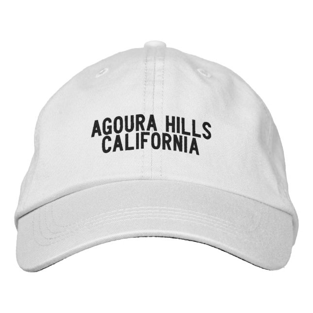 Agoura Backe California Hat Broderad Keps (Framsida)
