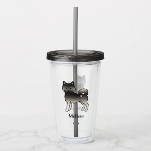 Agouti Alaskan Malamute Sött Tecknat Hundnamn Take Away Mugg