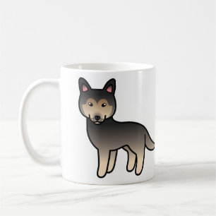 Agouti Cartoon Siberian Husky Hund Kaffemugg