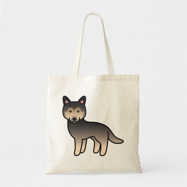 Agouti Cartoon Siberian Husky Hund Tygkasse (Framsidan)