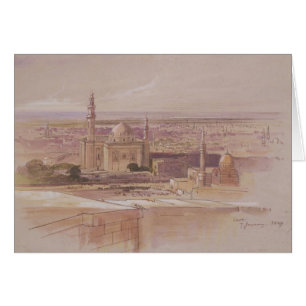 Agra moské, Cairo, 1849 Hälsningskort