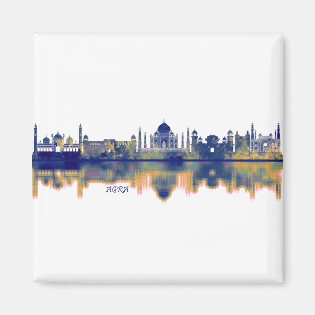 Agra Skyline Magnet (Framsidan)
