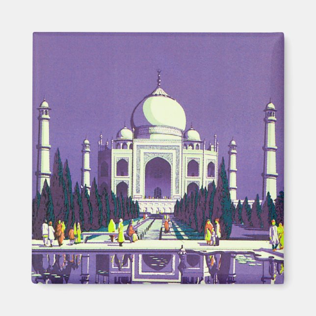 Agra ~ Taj Mahal Magnet (Framsidan)