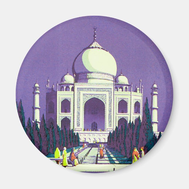 Agra ~ Taj Mahal Magnet (Framsidan)