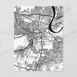 Agra Uttar Pradesh City Map Vykort