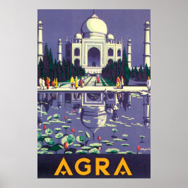 Agra Vintage resor Poster