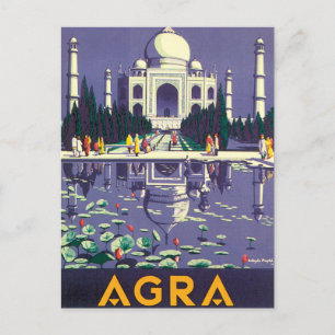Agra Vintage resor Poster Vykort