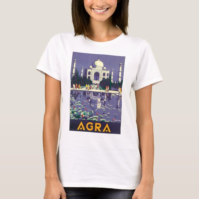 Agra vintage resoraffisch t-shirt (Framsida)