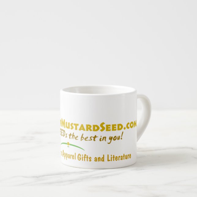 Agrainofmustardseed.com Logotyp Espressomugg (Framsida höger)