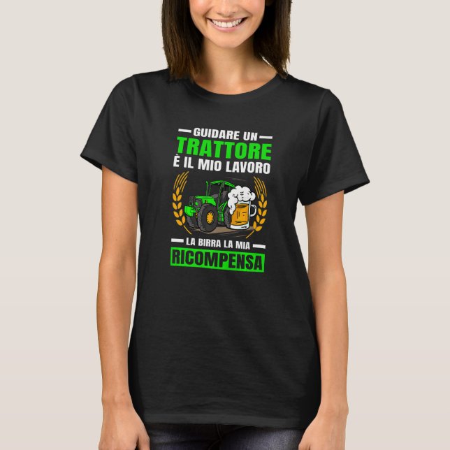 Agriculture Beer My Tractor Reward Premium T Shirt (Framsida)