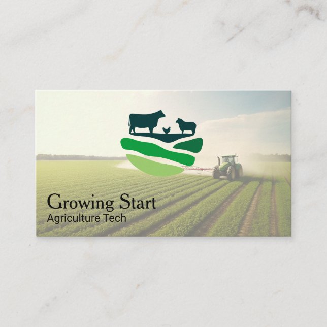 Agriculture | Farmer | Tractor Visitkort (Framsida)