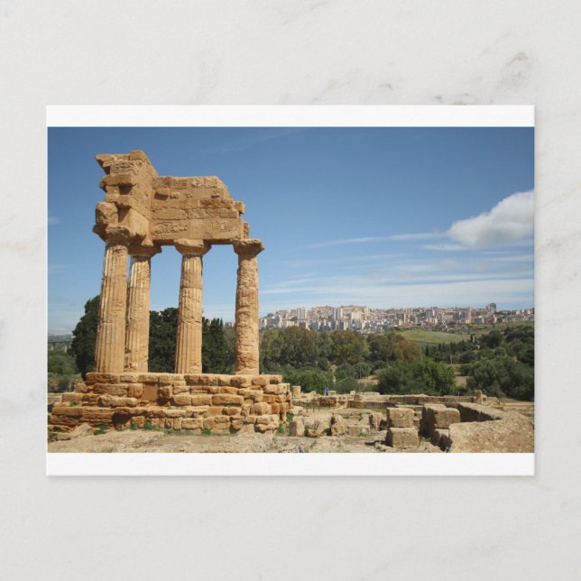 Agrigento, Sicilien Vykort (Framsida)