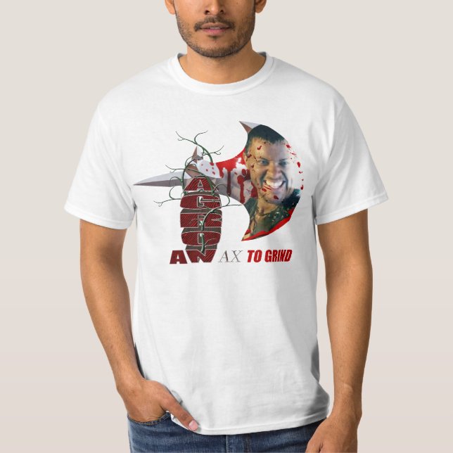 AGRON EN AX SOM MAL T-TRÖJA T-SHIRT (Framsida)