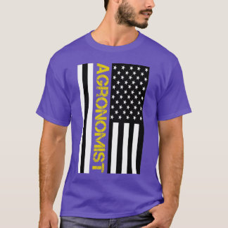 agronom amerikansk flagga kvinnor barn män t shirt