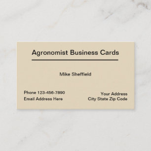 Agronomen servar Businesscards Visitkort