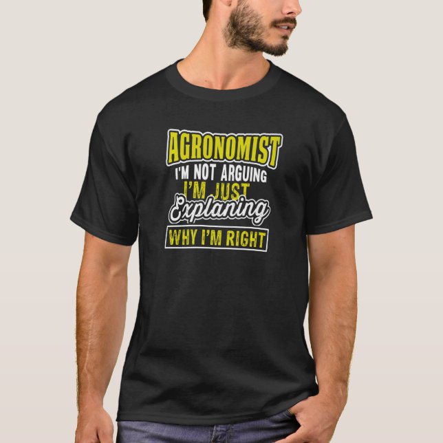 Agronomist citat Jag förklarar bara Höger Agronom T Shirt (Framsida)