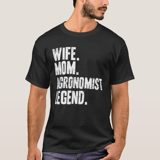 Agronomist Mother Wife Mom Agronomist T Shirt (Framsida)