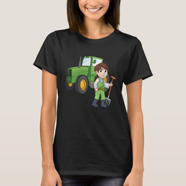Agronomist tractor agriculture tractor driver farm t shirt (Framsida)