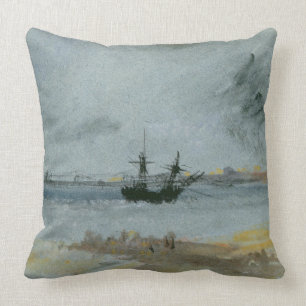 Aground frakt för Joseph Mallord William turner   Kudde