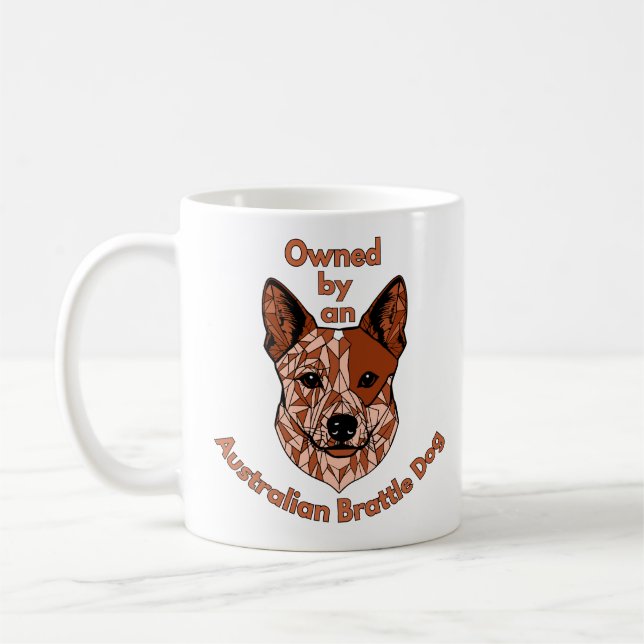 Ägs av en Brattle Hund (Röd) Kaffemugg (Vänster)
