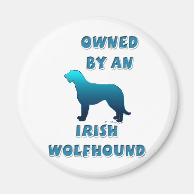 Ägs av en Irish Wolfhound Magnet (Framsidan)