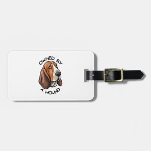 Ägs av någon Basset Hound Bagagebricka
