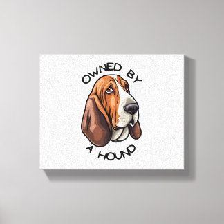 Ägs av någon Basset Hound Canvastryck