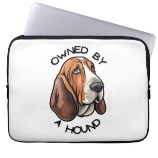 Ägs av någon Basset Hound Laptop Fodral