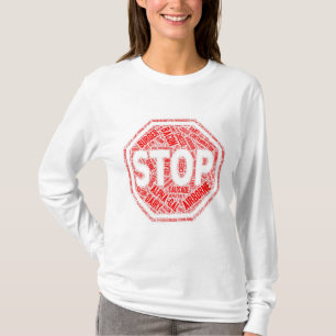 AGS - STOPP - LÅNGÄRMADT-TRÖJA T SHIRT