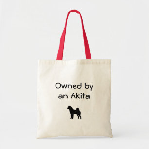 Ägt av en Akita hänga lös Tygkasse
