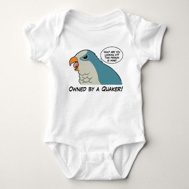 Ägt av en blåttquaker t-shirt (Framsida)