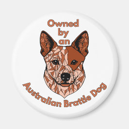 Ägt av en Brattle Hund (Red) Magnet