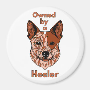 Ägt av en Heeler (röd) Magnet