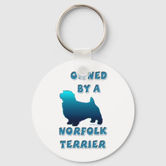 Ägt av en Norfolk Terrier Nyckelring (Framsida)