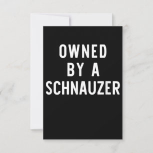 Ägt av Schnauzer Rolig hund Älskare Gift-jul OSA Kort