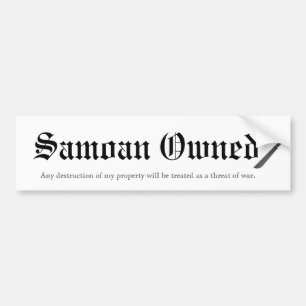 Ägt samoanskt bildekal