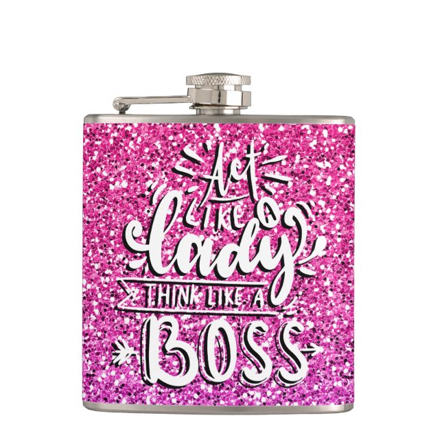 AGT SOM EN DAM TÄNKA SOM EN CHEF ANPASSNINGSBAR FICKPLUNTA (Framsidan)